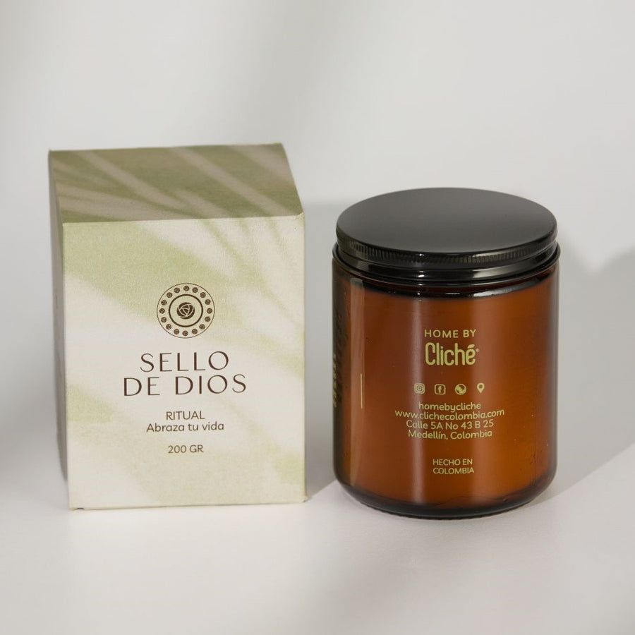 Vela Aromática · 200 gr Sello de Dios